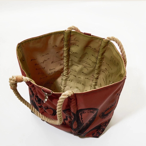 Sea Bag -Rare Tanbark sailcloth bag Octopus- NWT - Picture 2 of 5